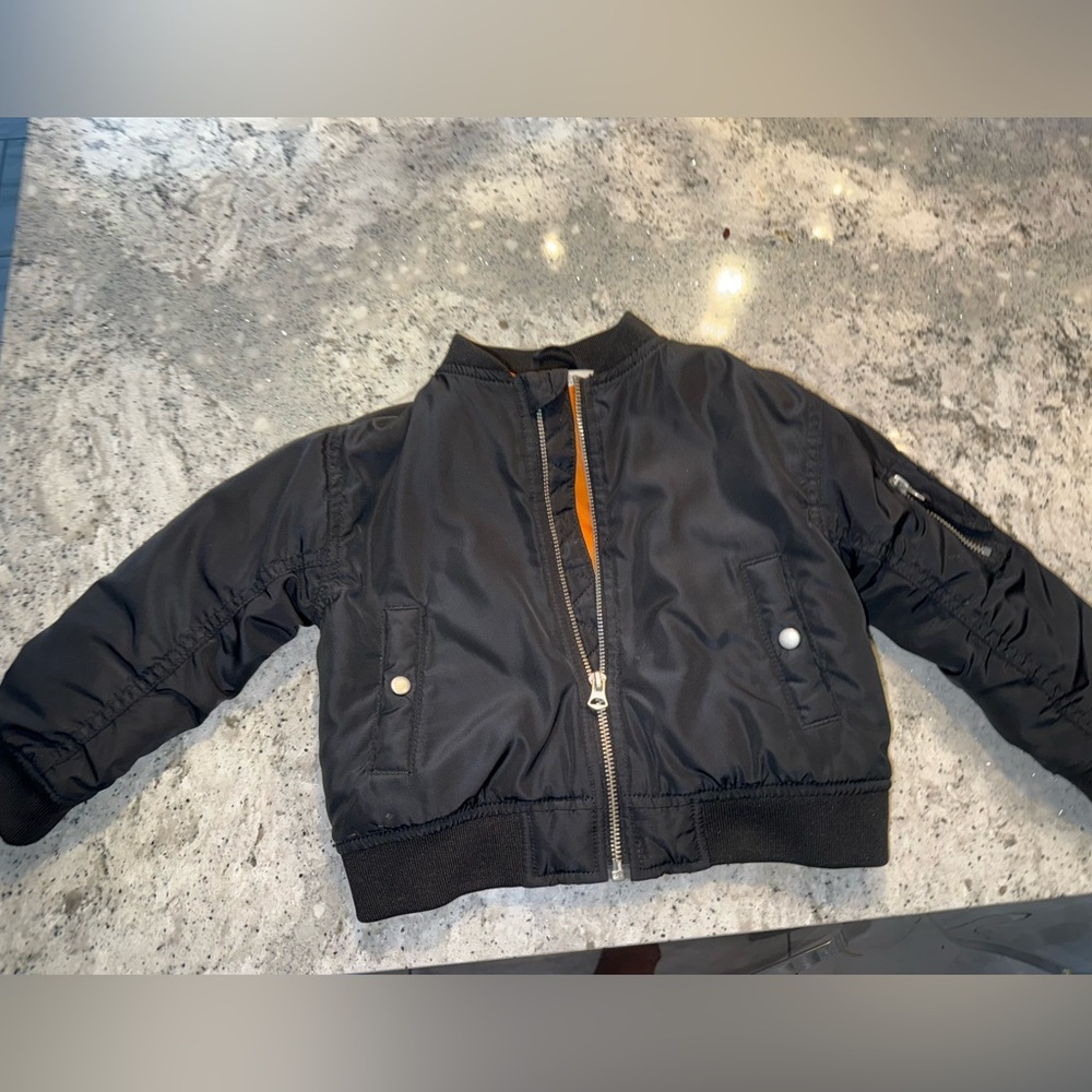 Like new H&M black bomber toddler jacket